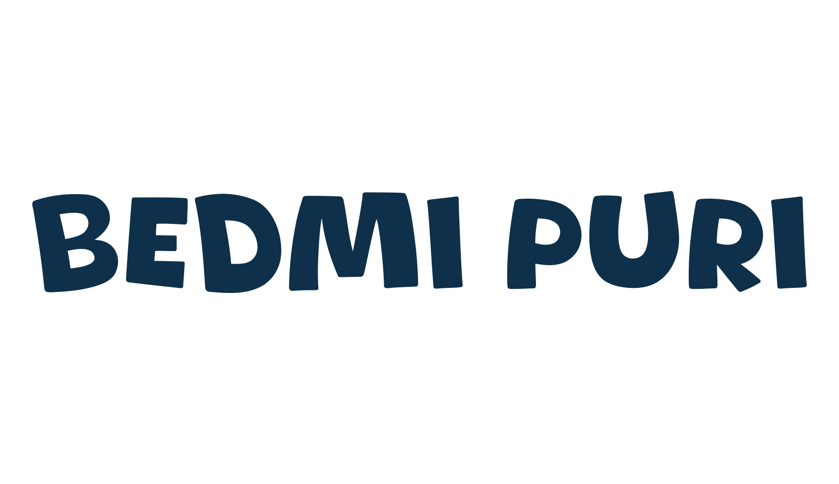 Bedmi Puri, fancy cartoon decorative font preview