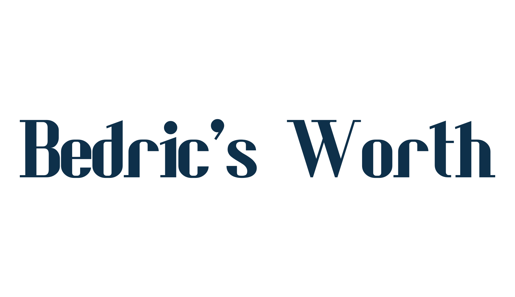 Bedric's Worth, basic serif font preview
