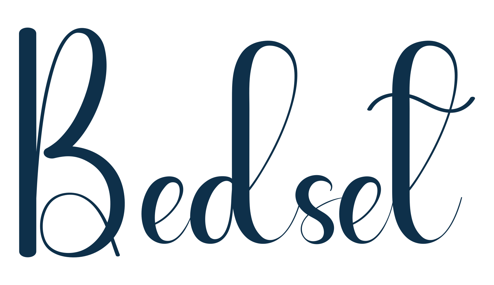 Bedset, fancy decorative font preview