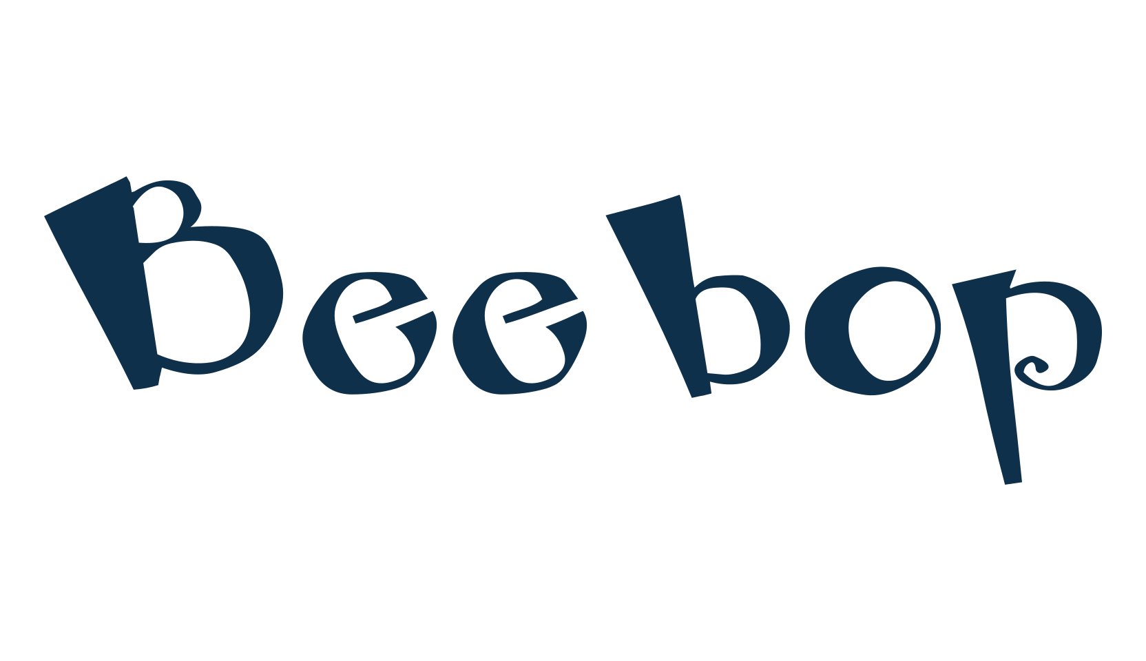 Beebop, fancy cartoon decorative font preview