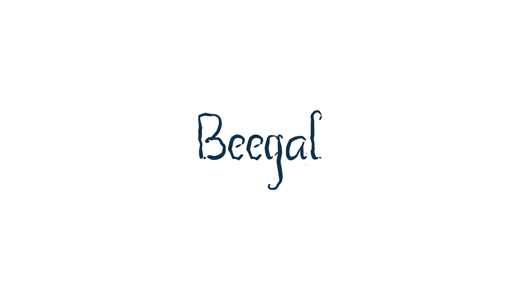 Beegal, holiday halloween fancy decorative horror font preview