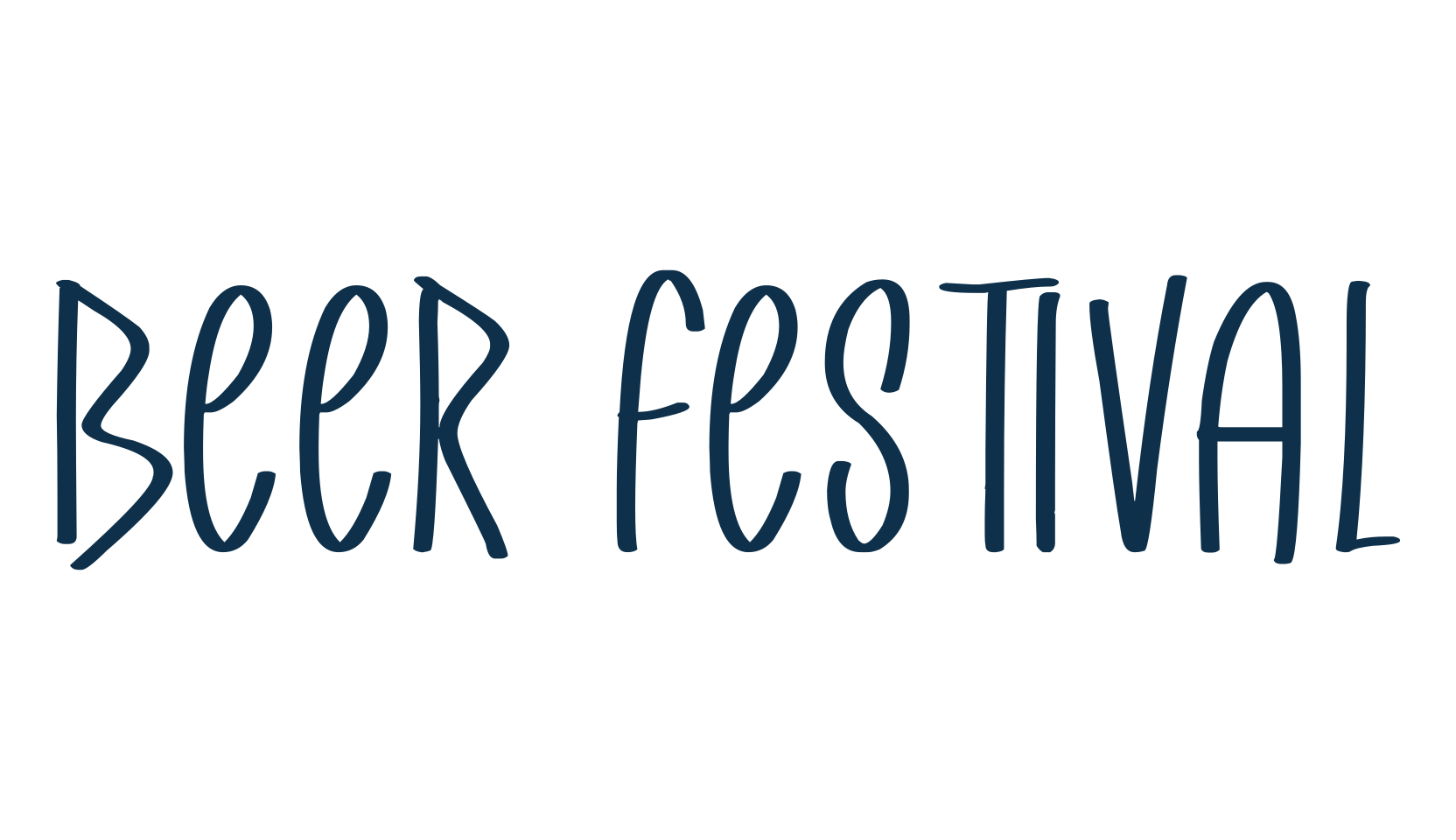 Beer Festival, handwriting font preview