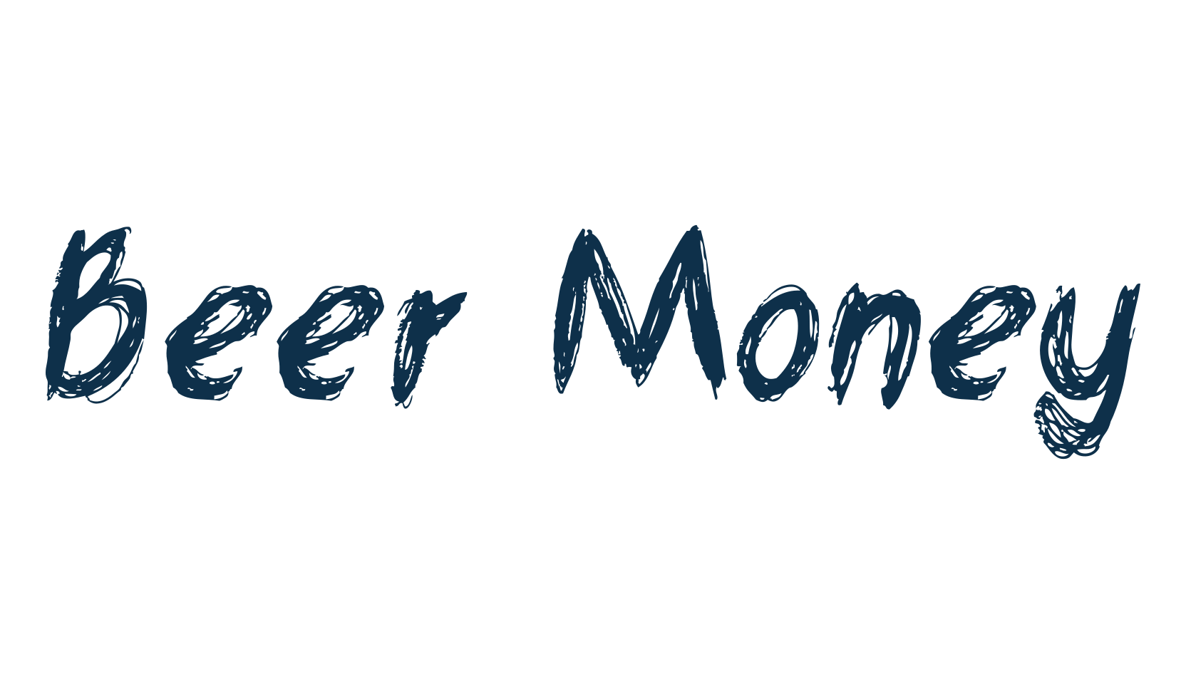 Beer Money, trash font preview