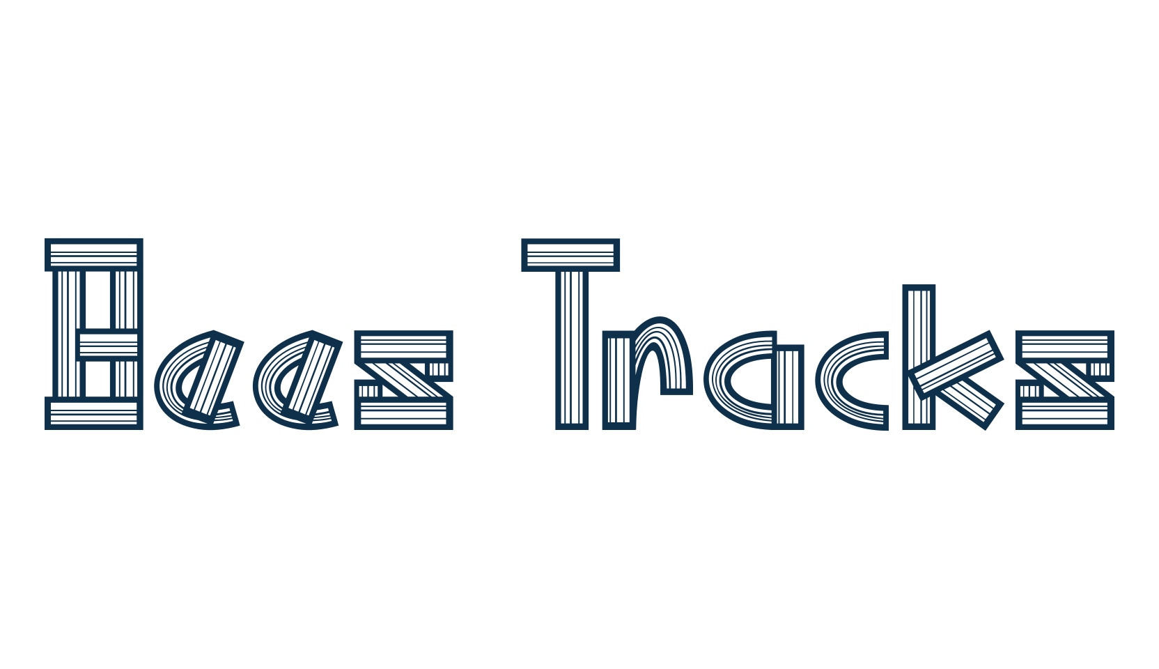 Bees Tracks, decorative font preview