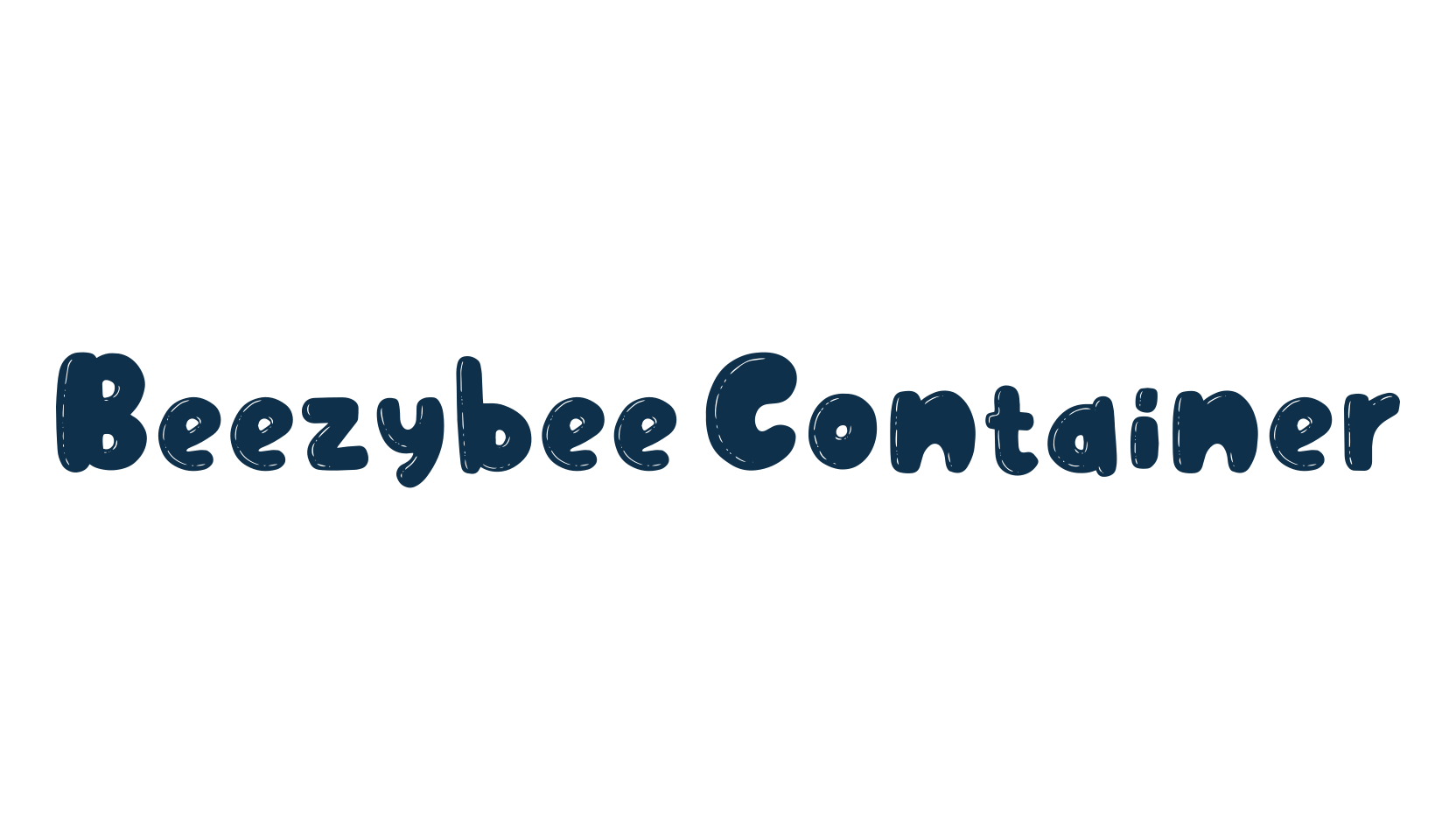 Beezybee Container, fancy decorative font preview