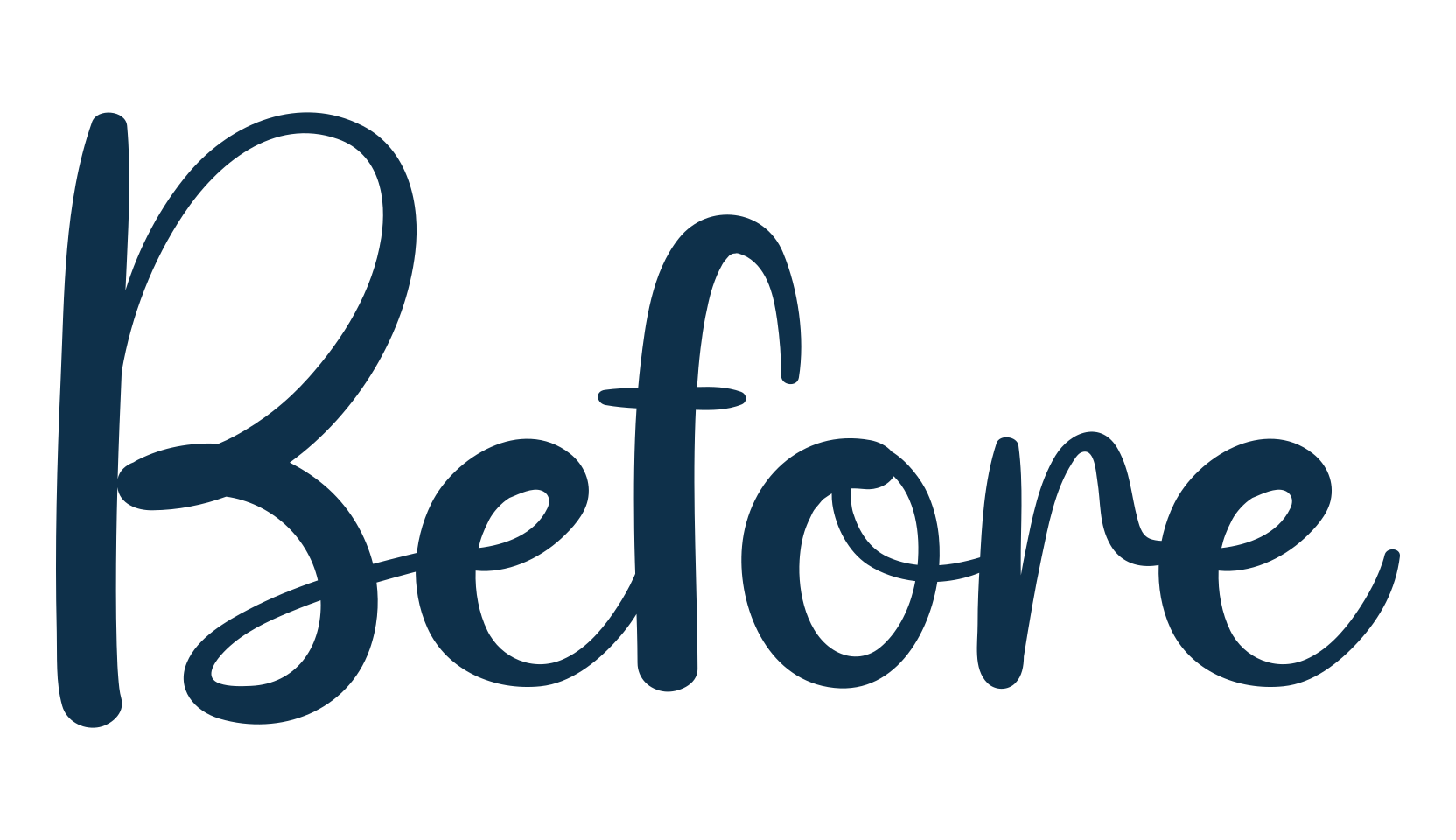 Before, handwriting font preview