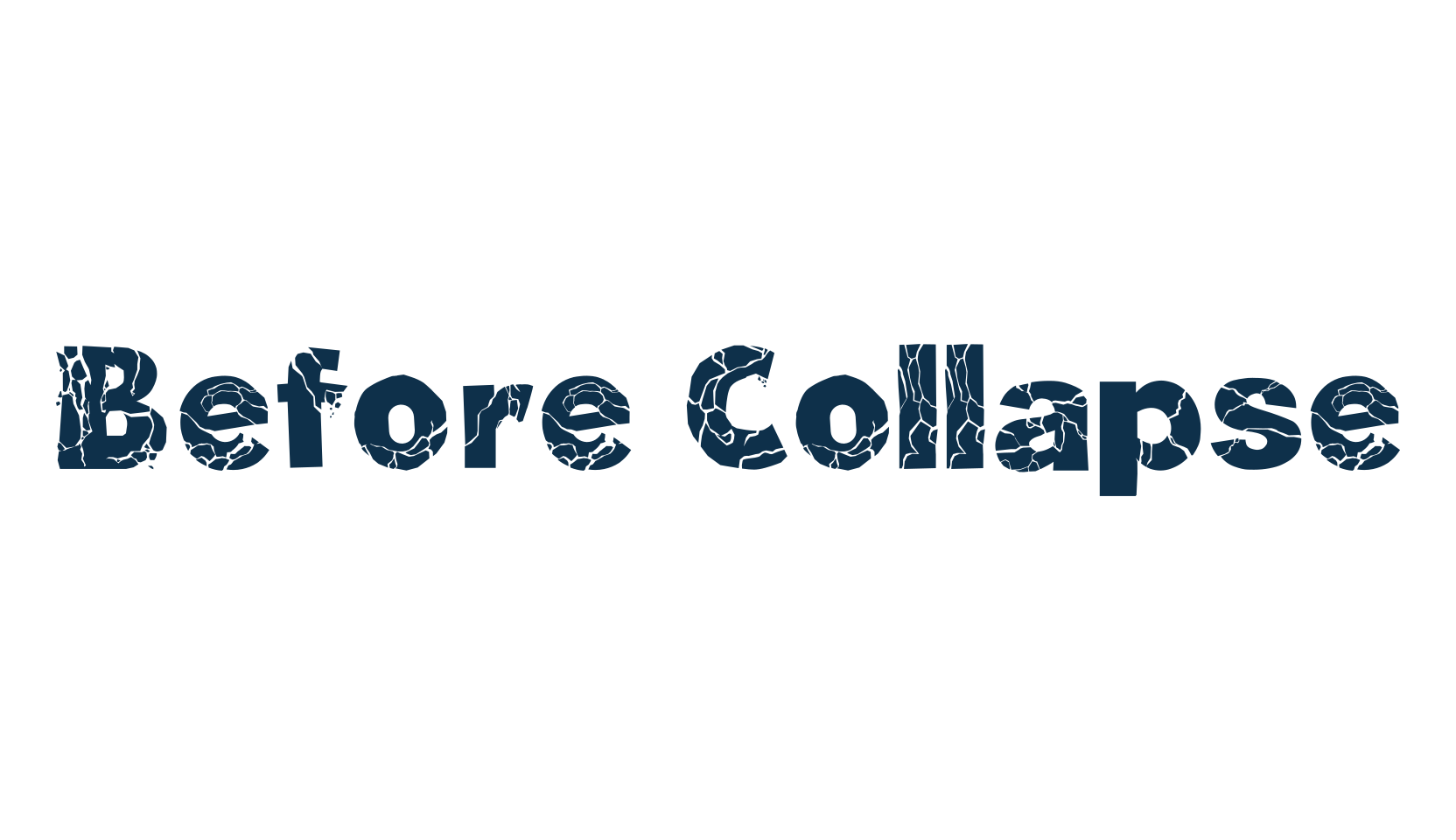 Before Collapse, destroy font preview