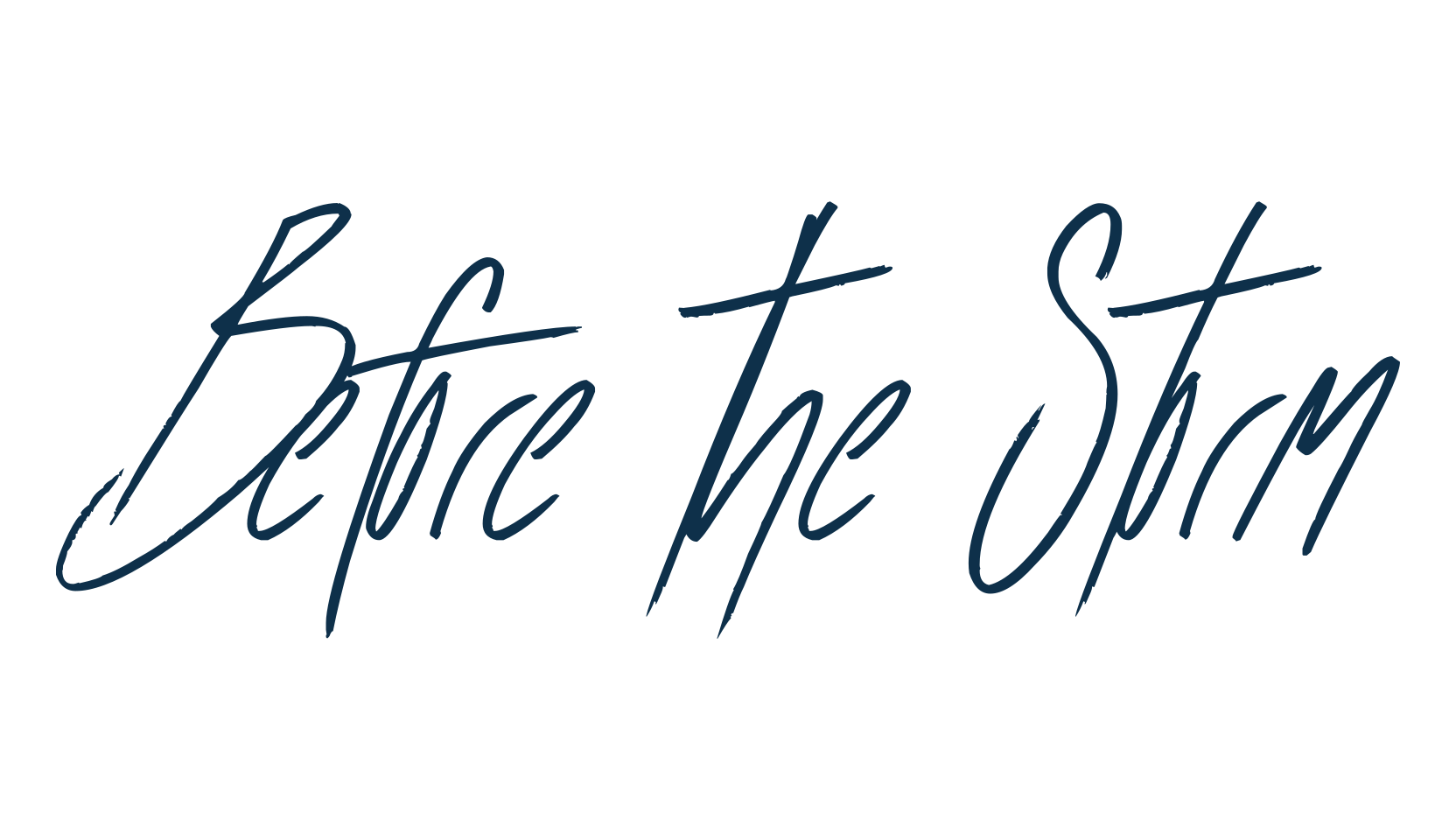 Before the Storm, handwriting font preview