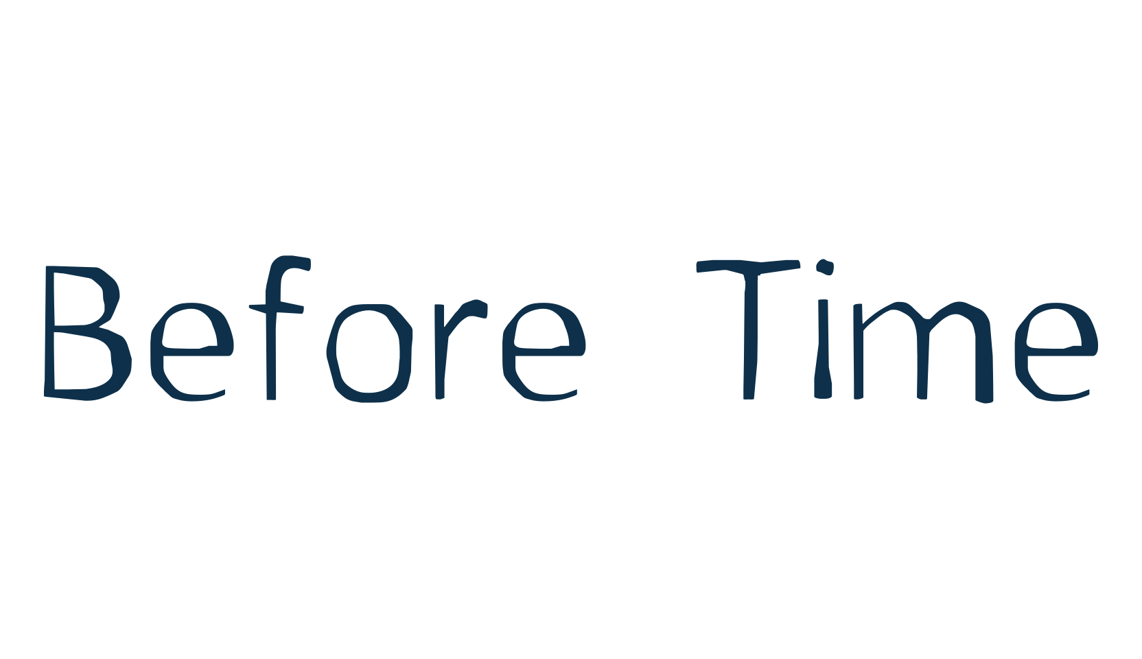 Before Time, fancy eroded decorative font preview