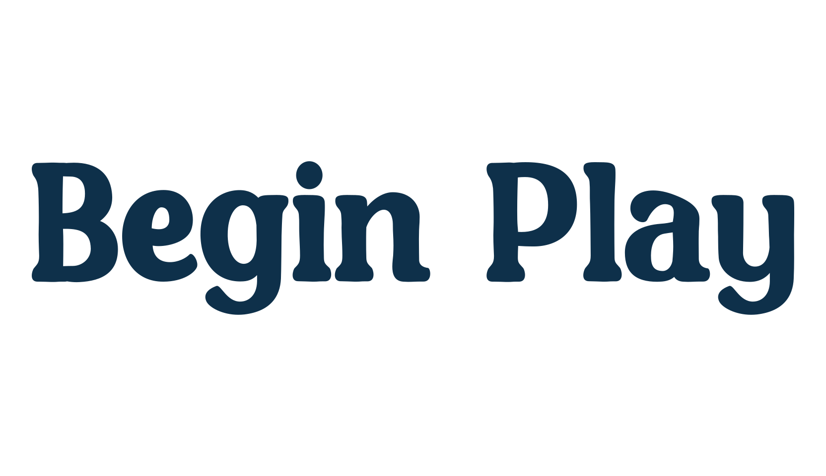 Begin Play, basic serif font preview