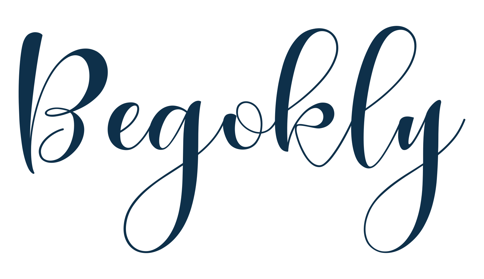 Begokly, calligraphy font preview
