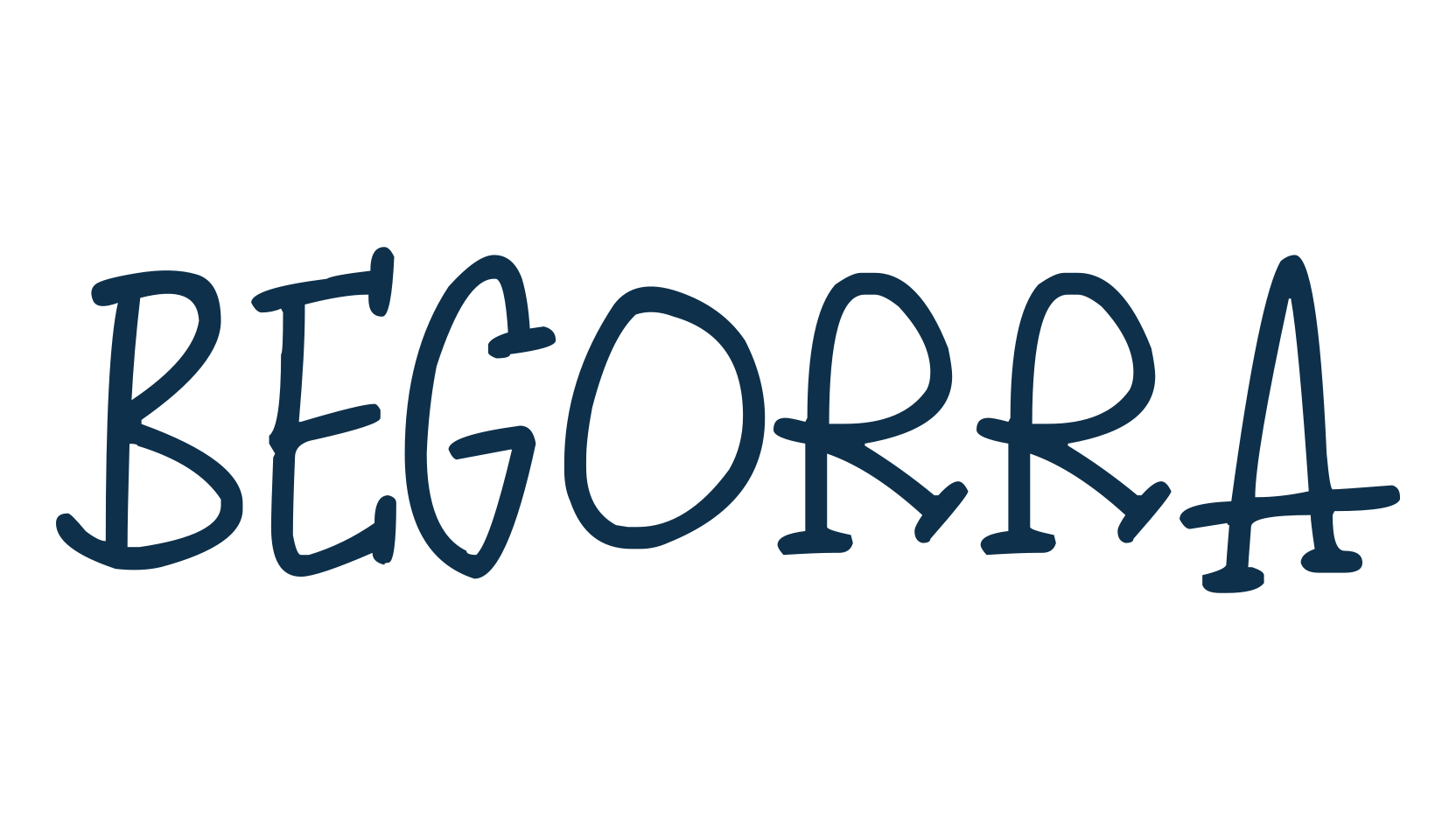 Begorra, script handwritten fancy decorative calligraphy font preview
