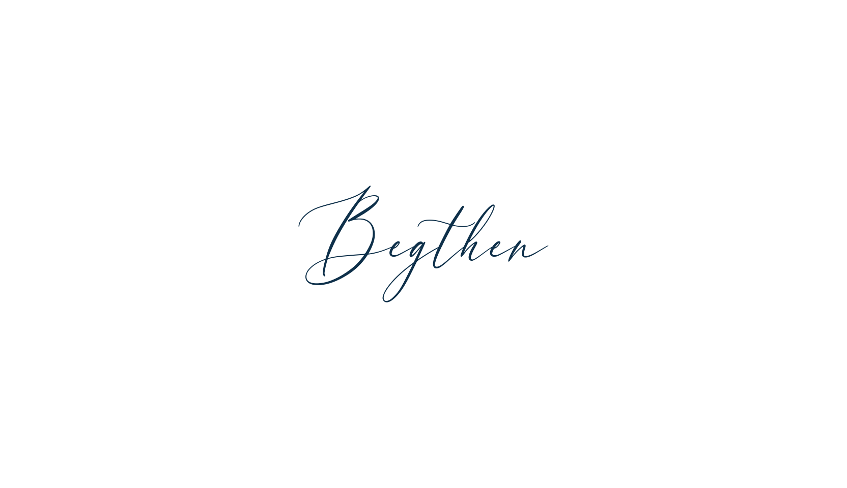 Begthen, calligraphy font preview