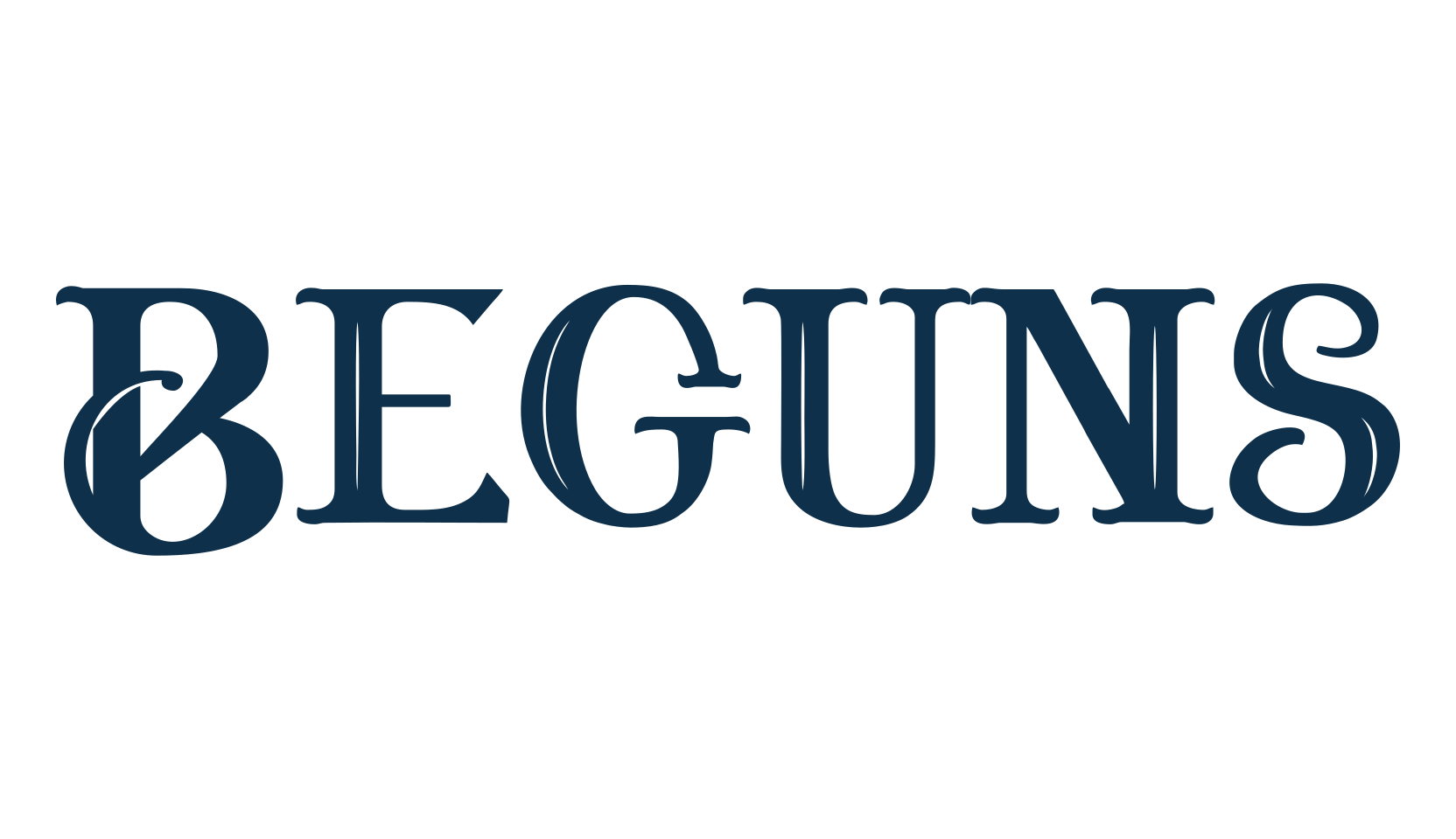 Beguns, gothic modern font preview