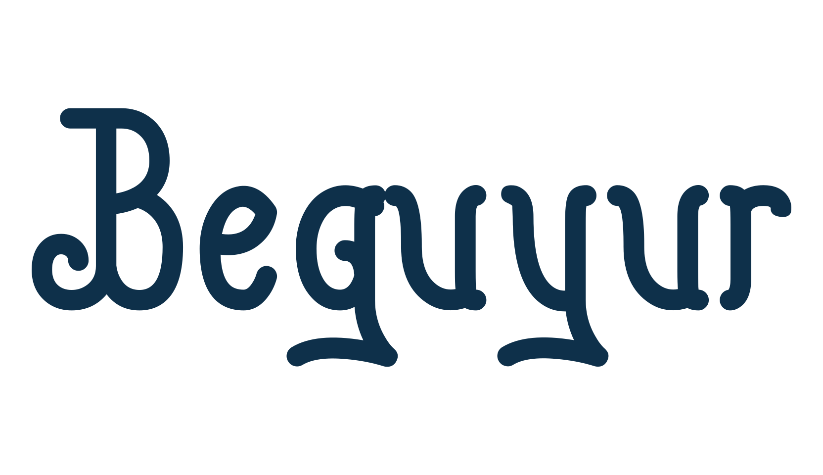 Beguyur, various font preview