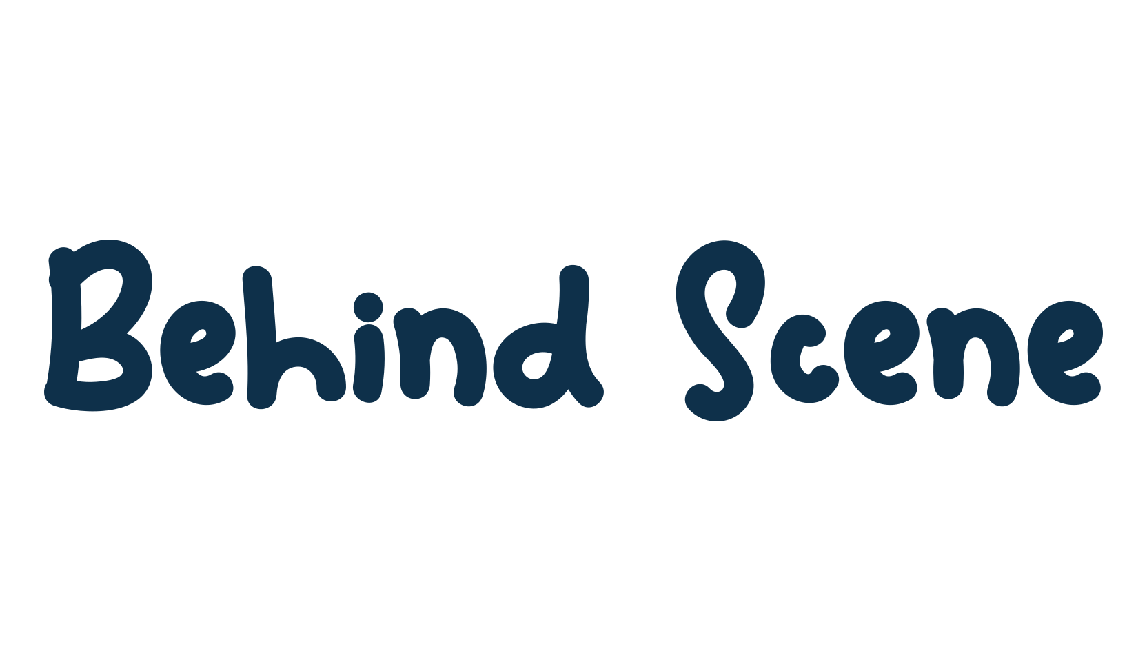 Behind Scene, handwriting font preview