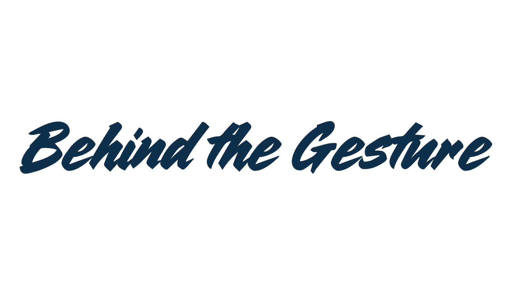 Behind the Gesture, brush font preview