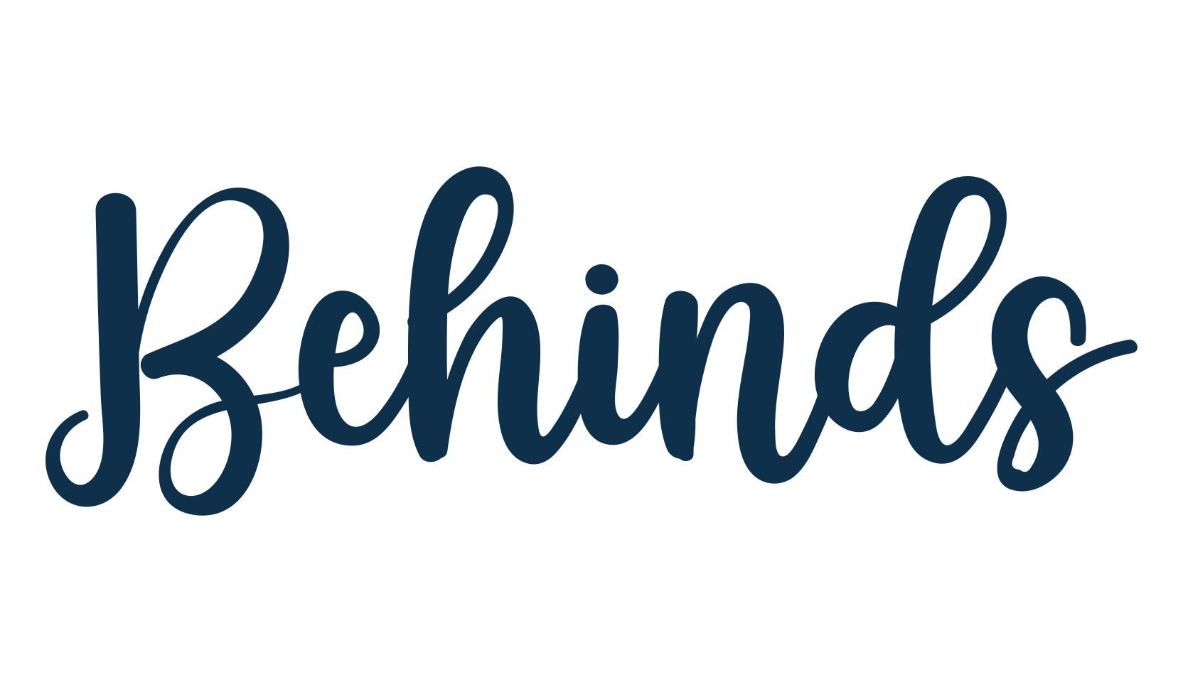 Behinds, script calligraphy fancy decorative font preview