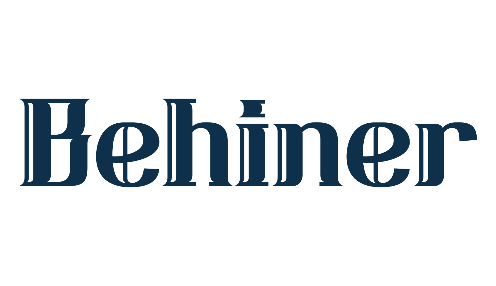 Behiner, basic serif font preview