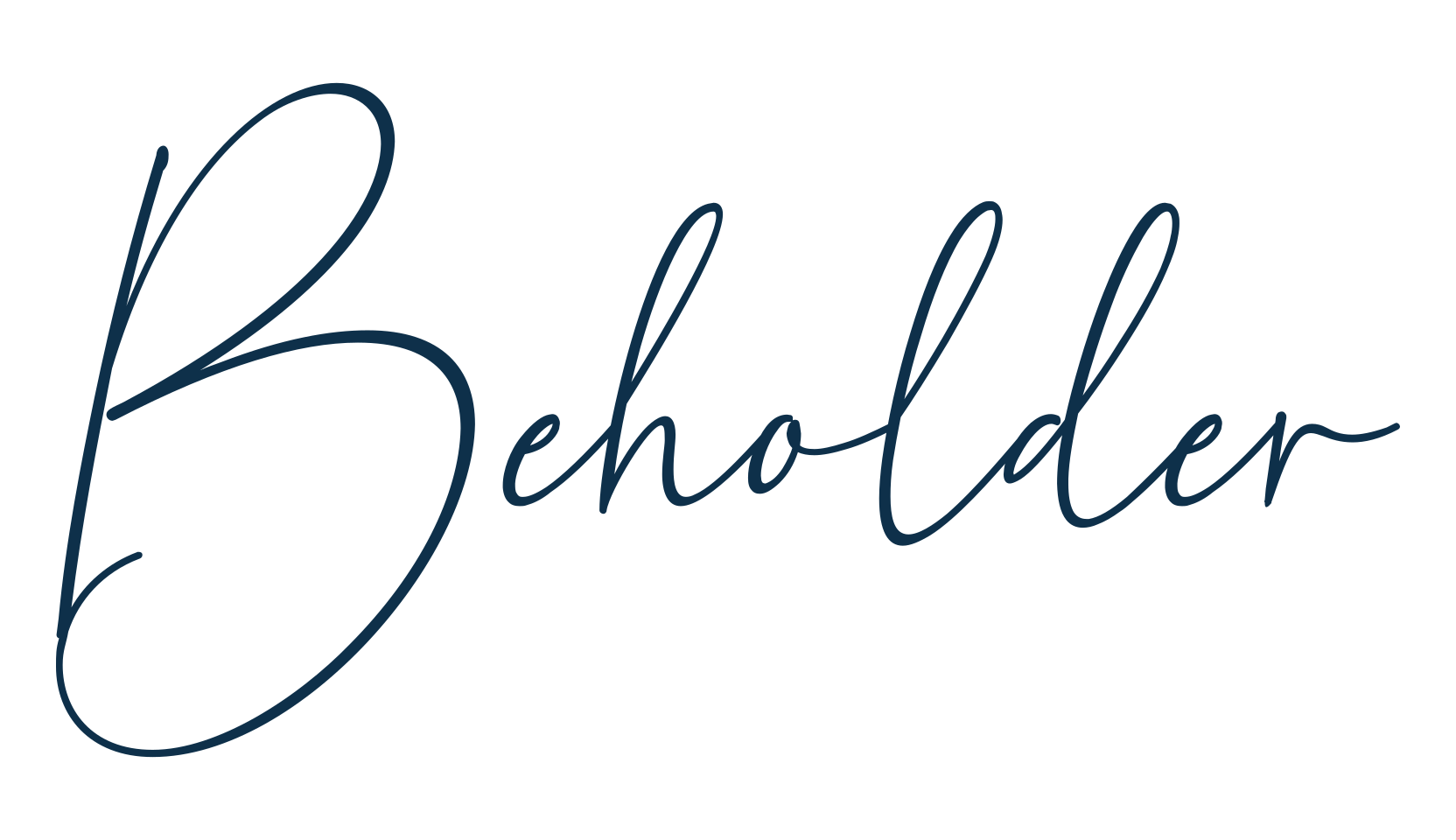 Beholder, handwriting font preview