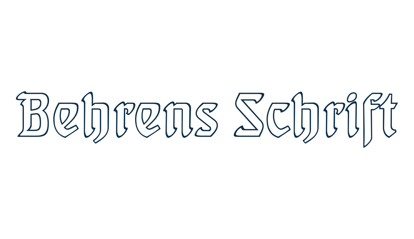 Behrens Schrift, fancy various gothic font preview