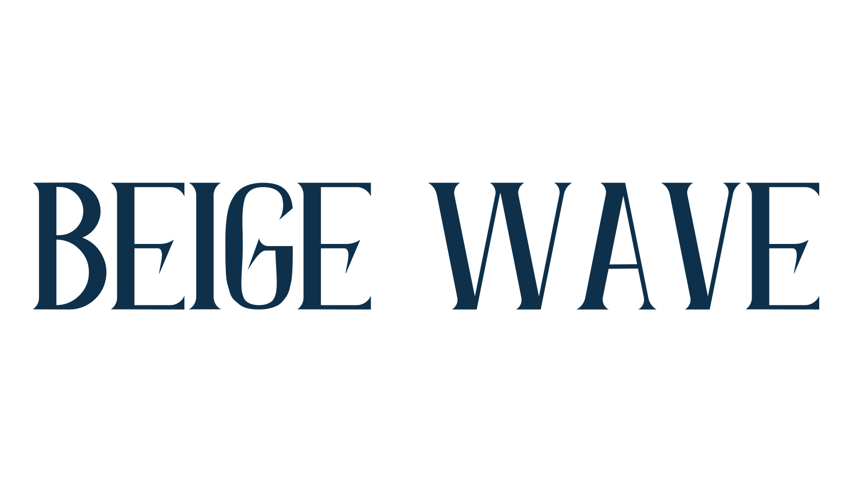 Beige Wave, serif font preview