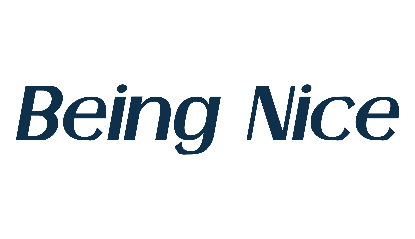 Being Nice, basic sans serif font preview