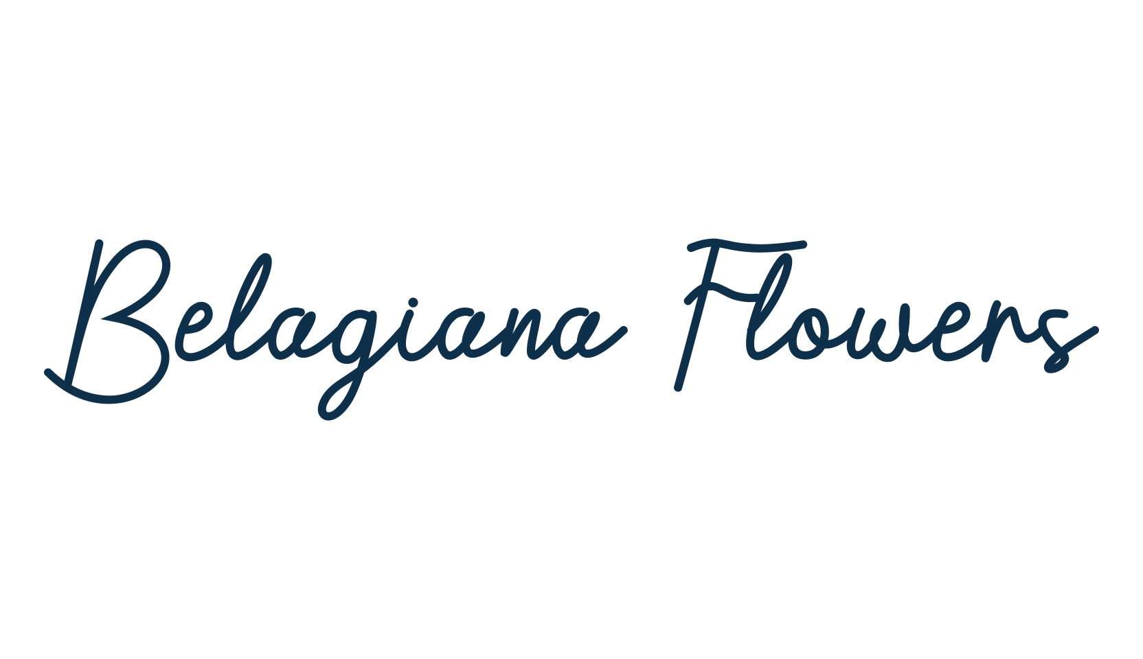 Belagiana Flowers, handwriting font preview