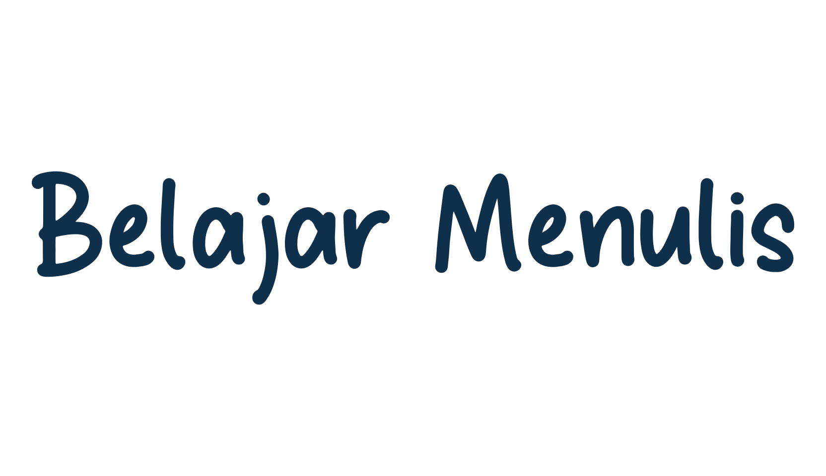 Belajar Menulis, script handwritten fancy decorative calligraphy font preview