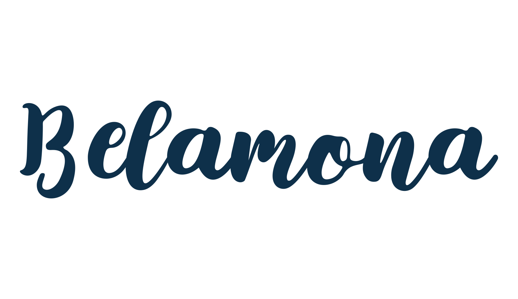 Belamona, fancy various decorative script calligraphy font preview