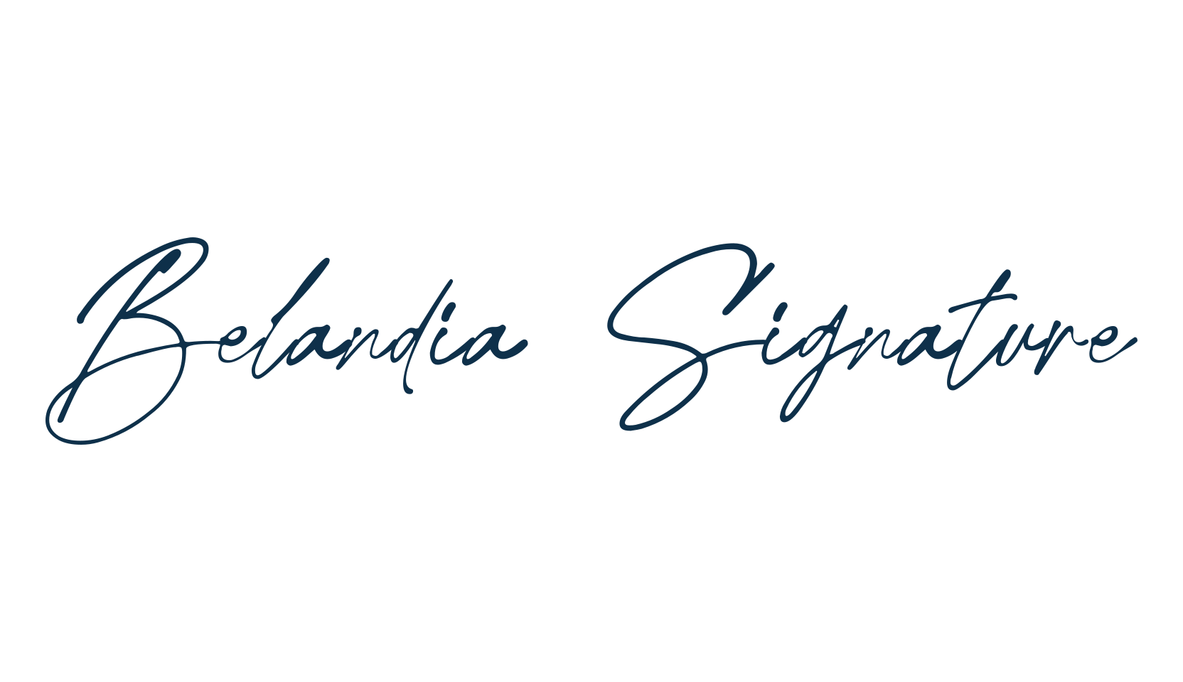 Belandia Signature, handwriting font preview