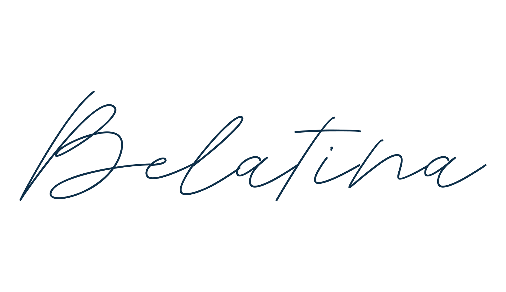 Belatina, handwriting font preview