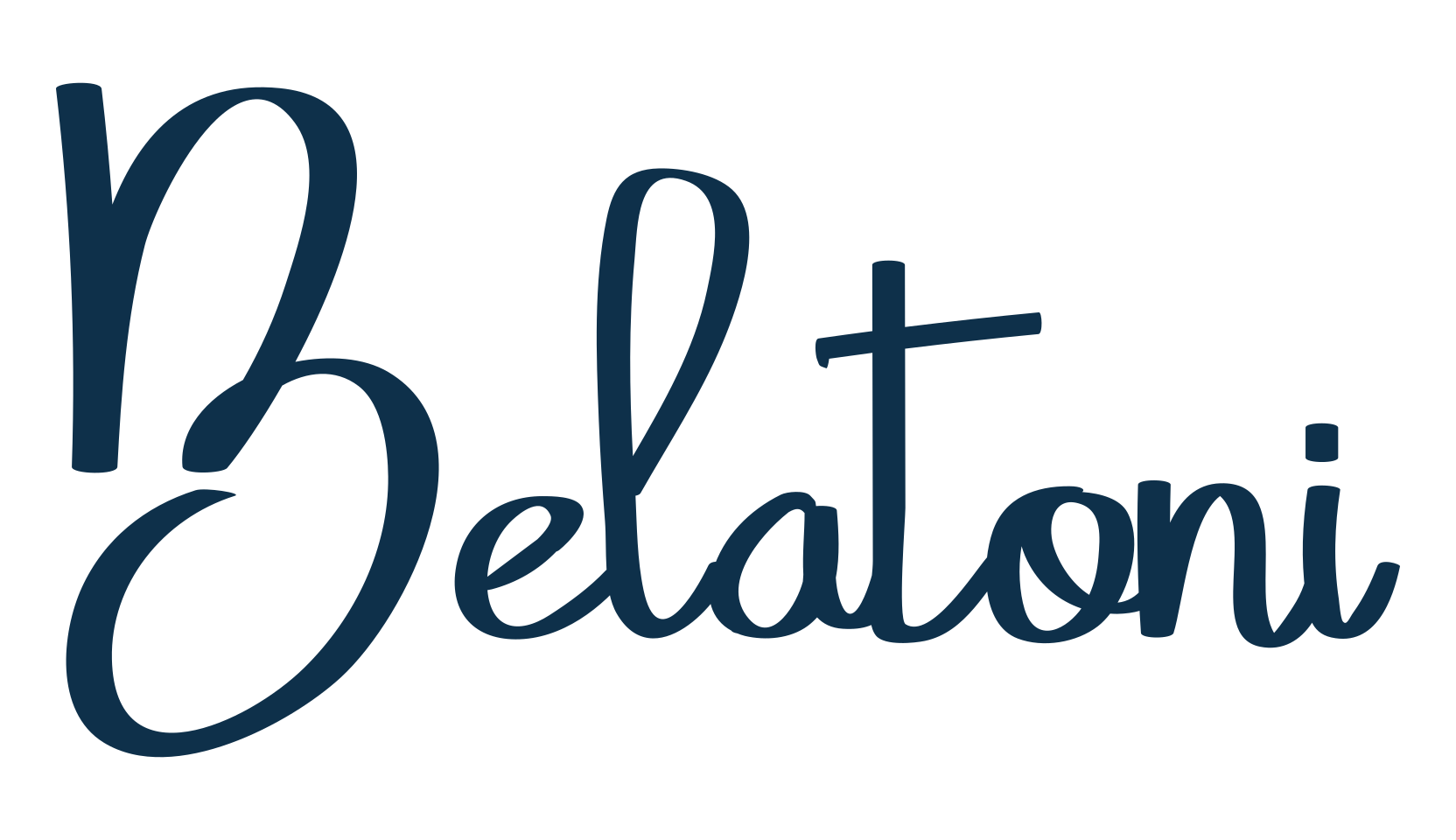 Belatoni, handwriting font preview