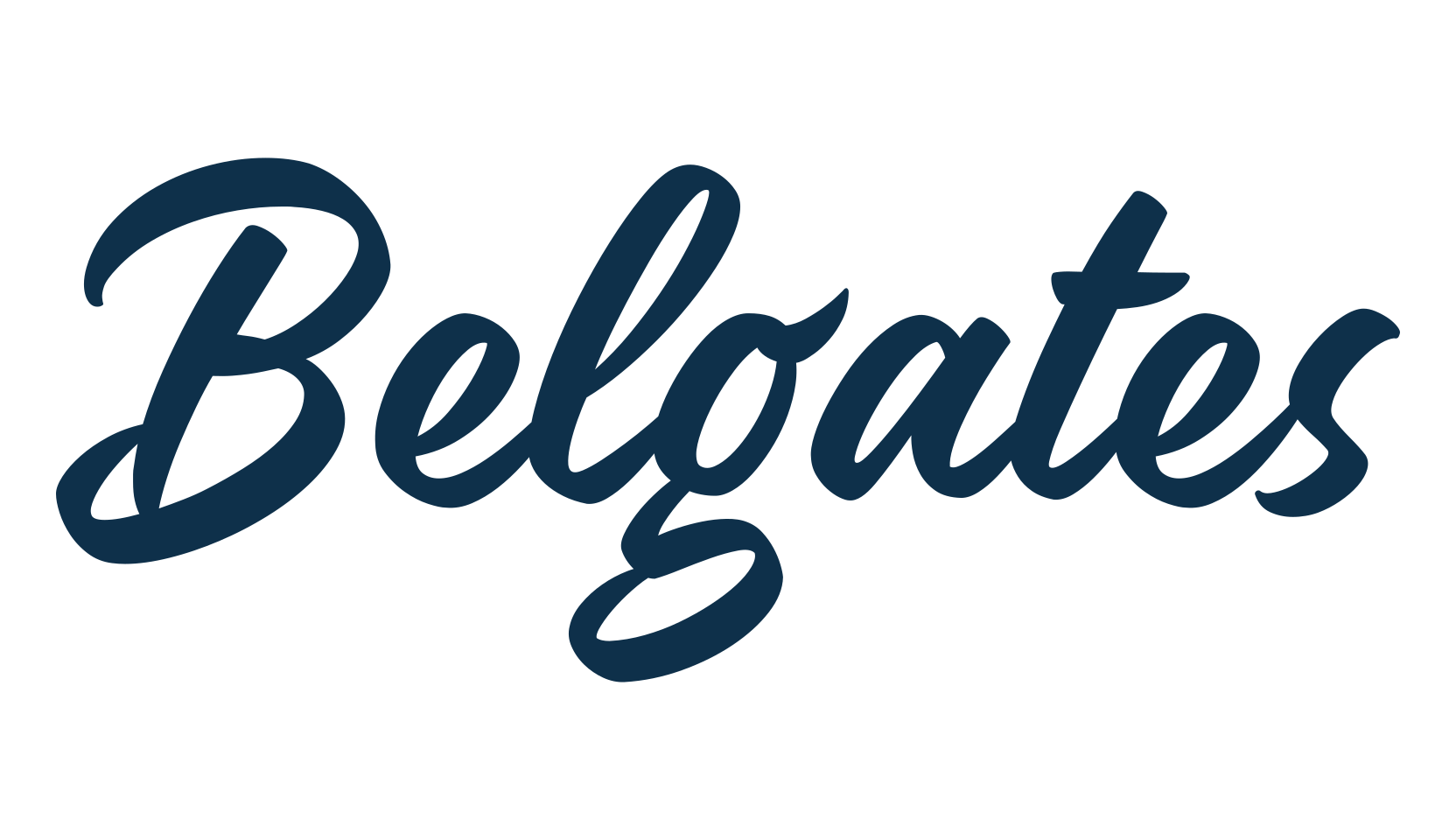 Belgates, brush font preview