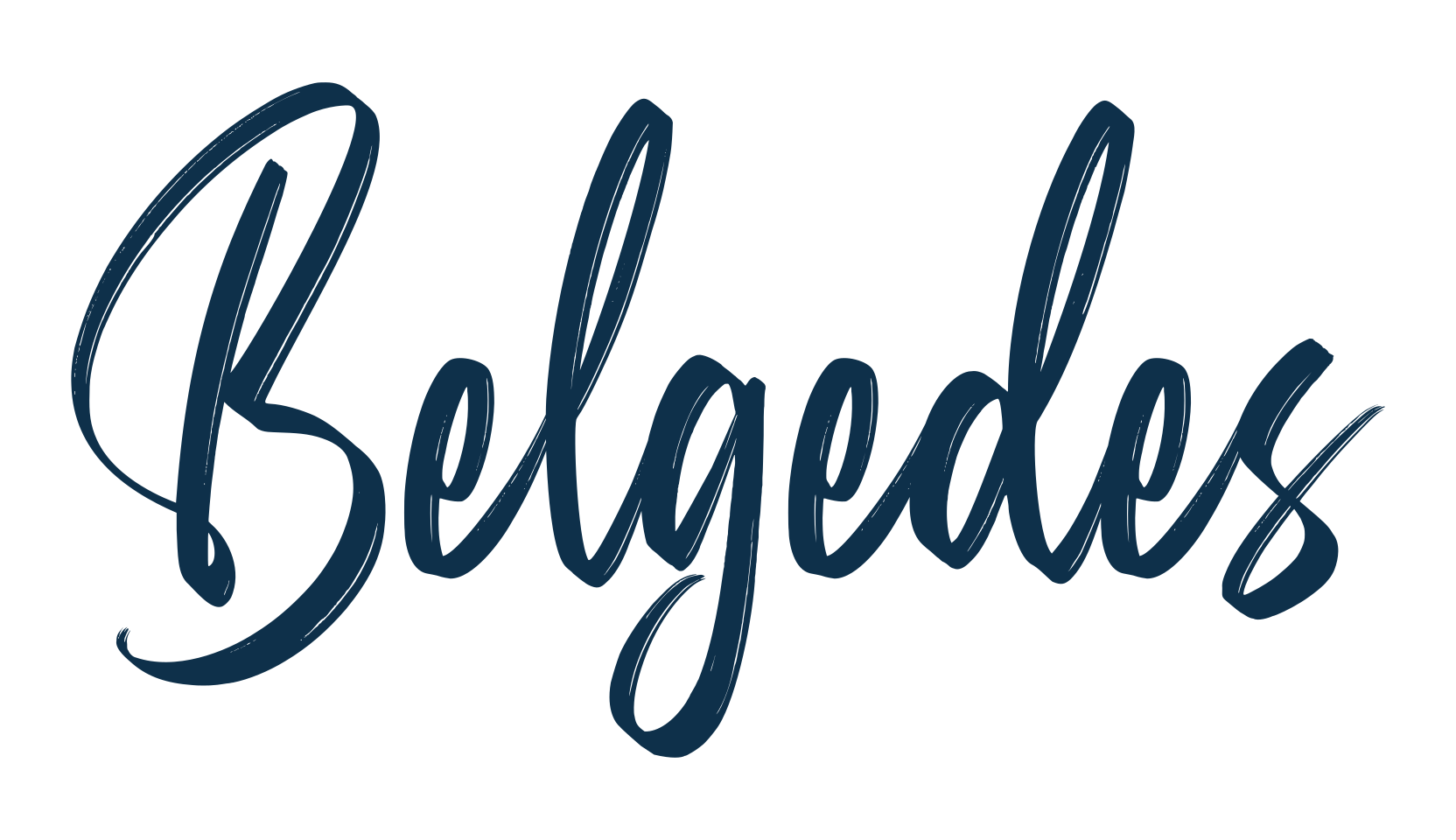 Belgedes, brush font preview