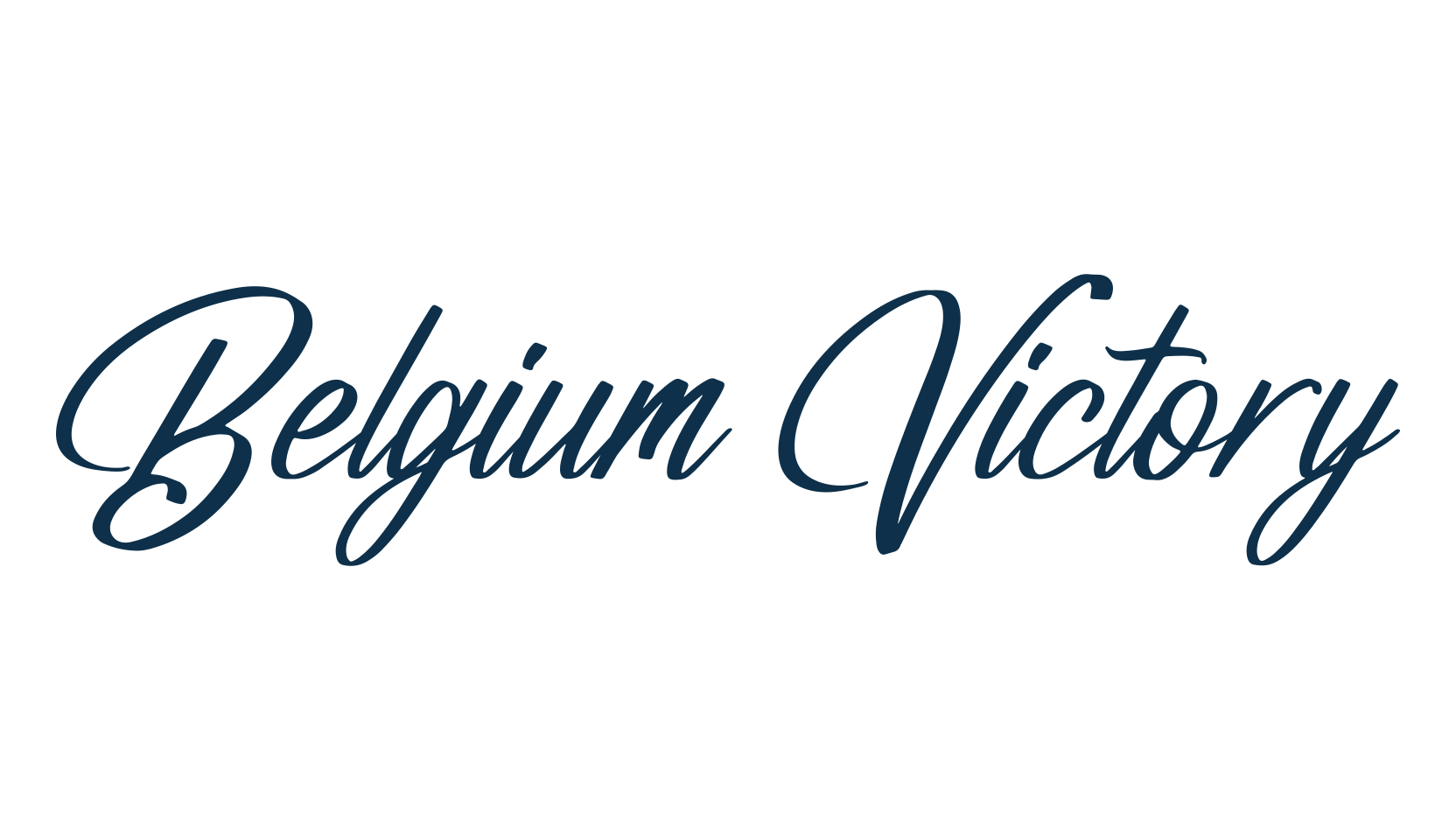 Belgium Victory, script calligraphy fancy decorative font preview