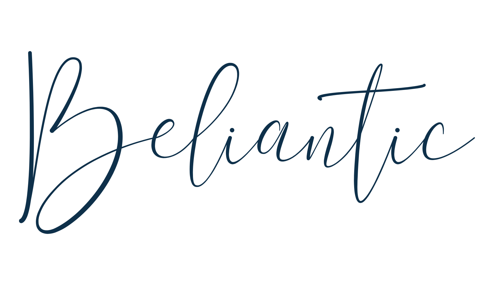 Beliantic, handwriting font preview