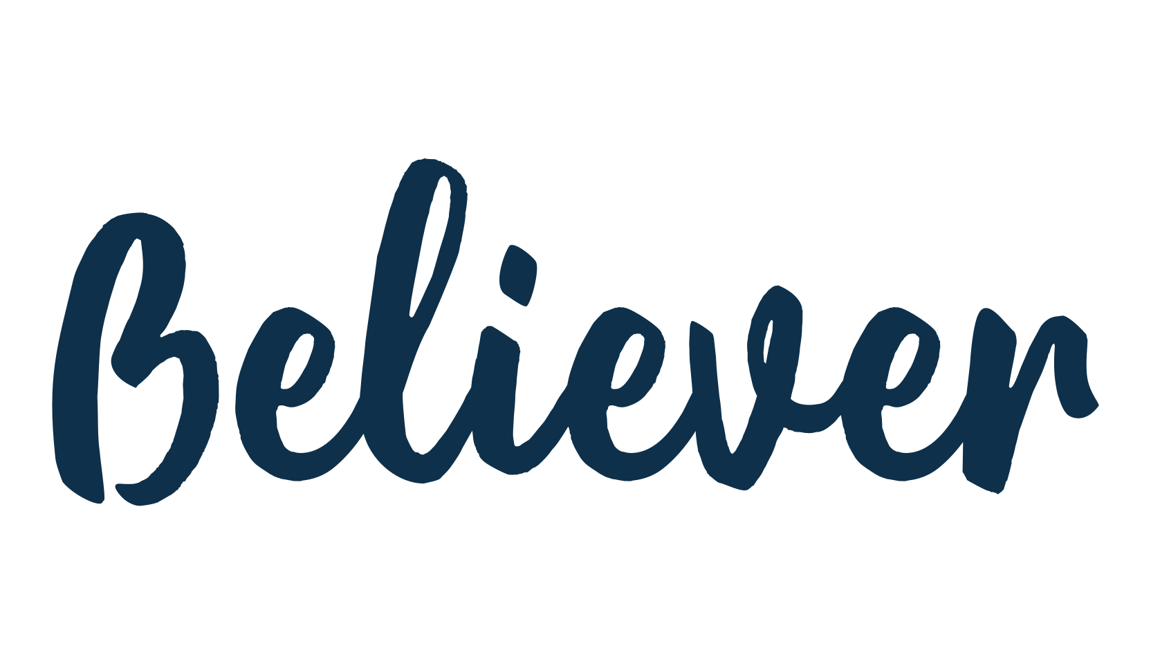 Believer (believer-3), script handwritten fancy decorative calligraphy font preview