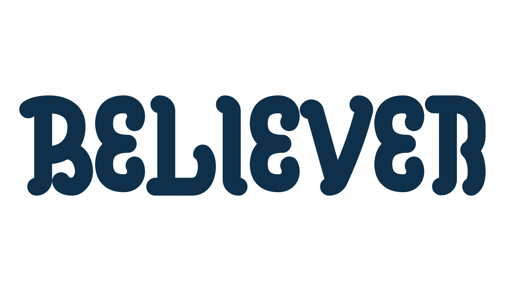 Believer (believer-4), fancy various decorative font preview