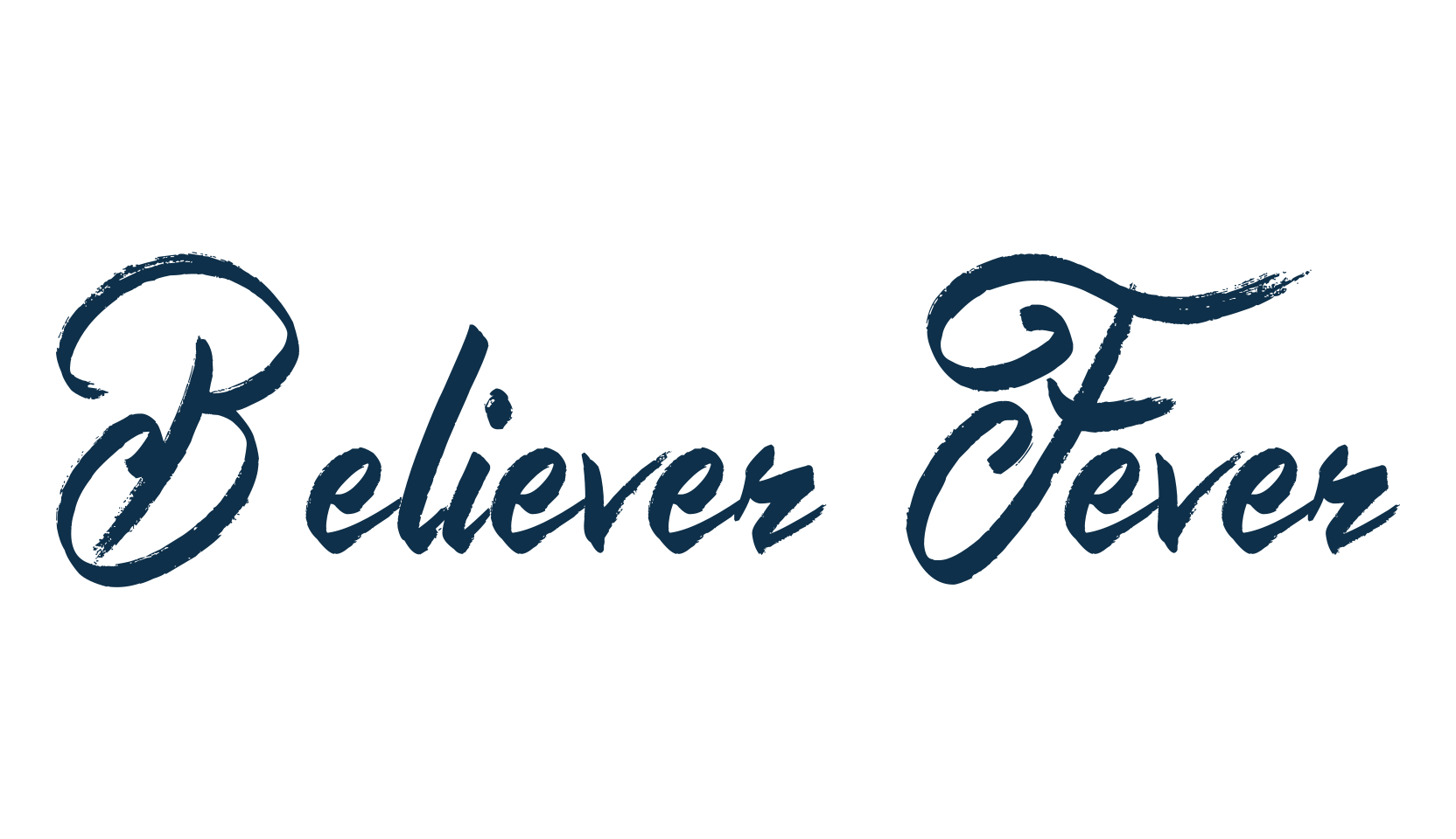 Believer Fever, brush font preview