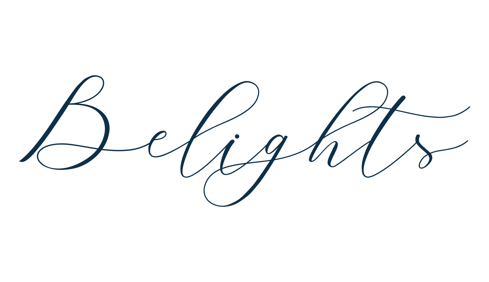 Belights, script calligraphy fancy decorative font preview