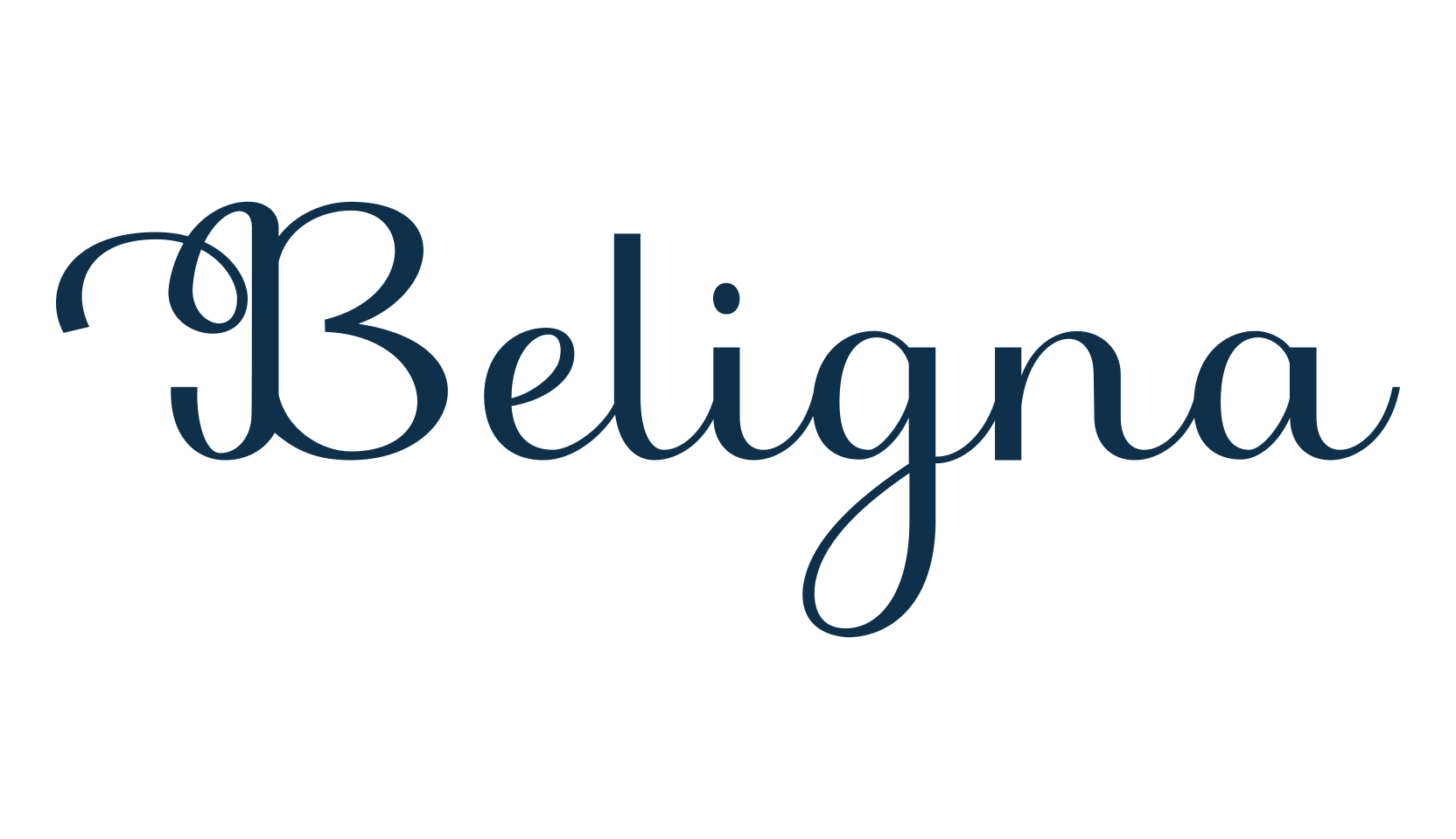 Beligna, calligraphy font preview