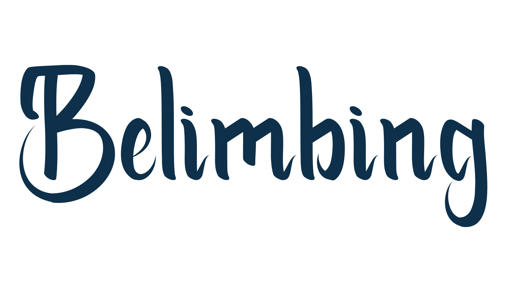 Belimbing, fancy decorative font preview