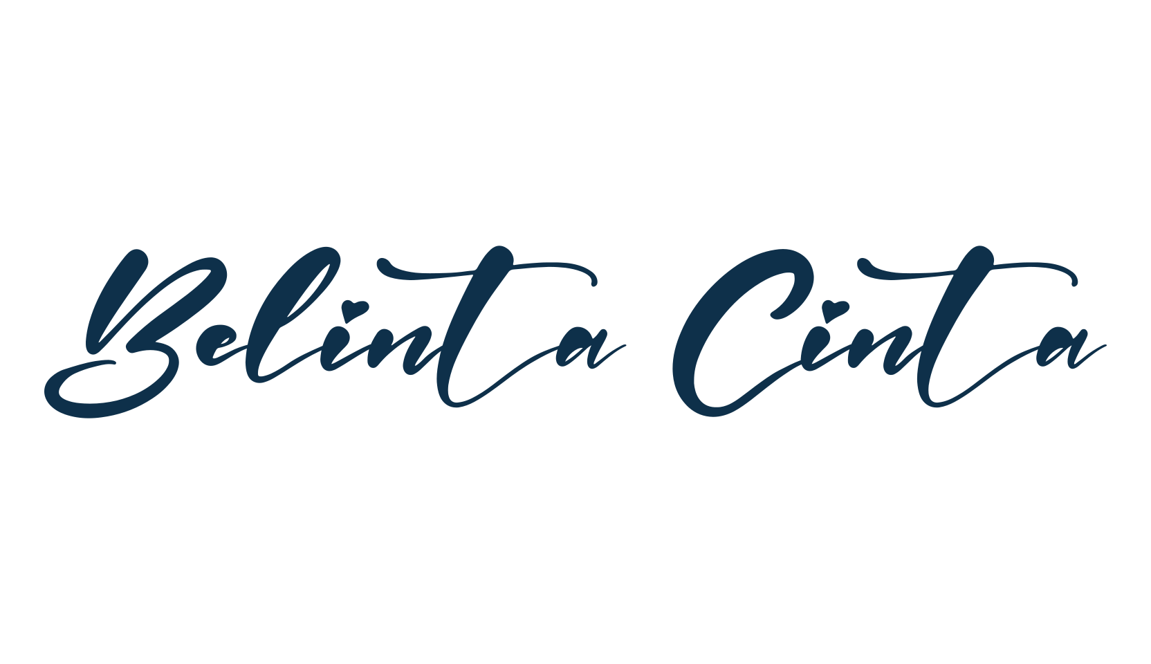 Belinta Cinta, fancy various decorative script calligraphy font preview