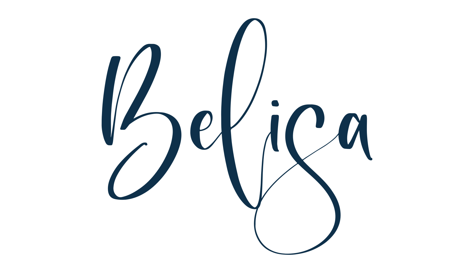 Belisa, script handwritten fancy decorative calligraphy font preview