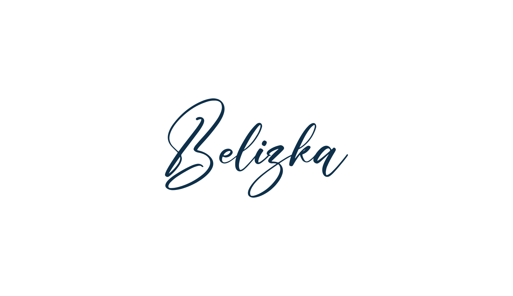 Belizka, script handwritten fancy decorative calligraphy font preview