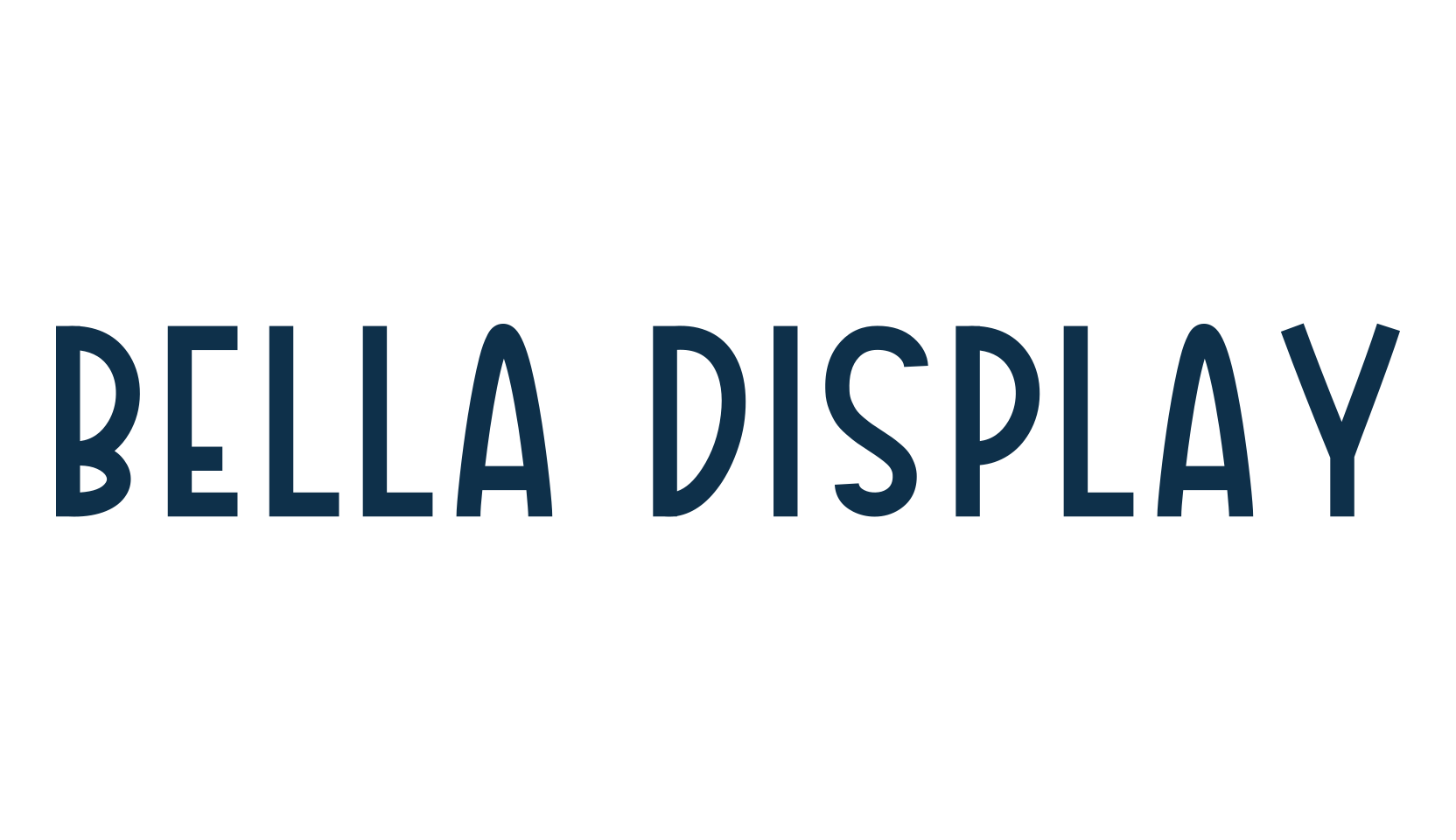 Bella Display, fancy decorative font preview
