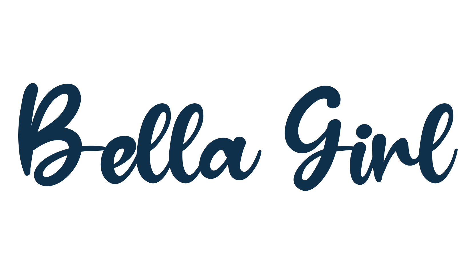 Bella Girl, fancy various decorative script calligraphy font preview