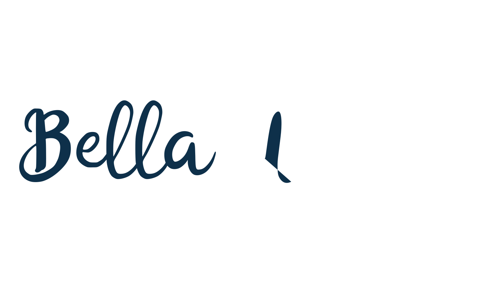 Bella Marwa, brush font preview