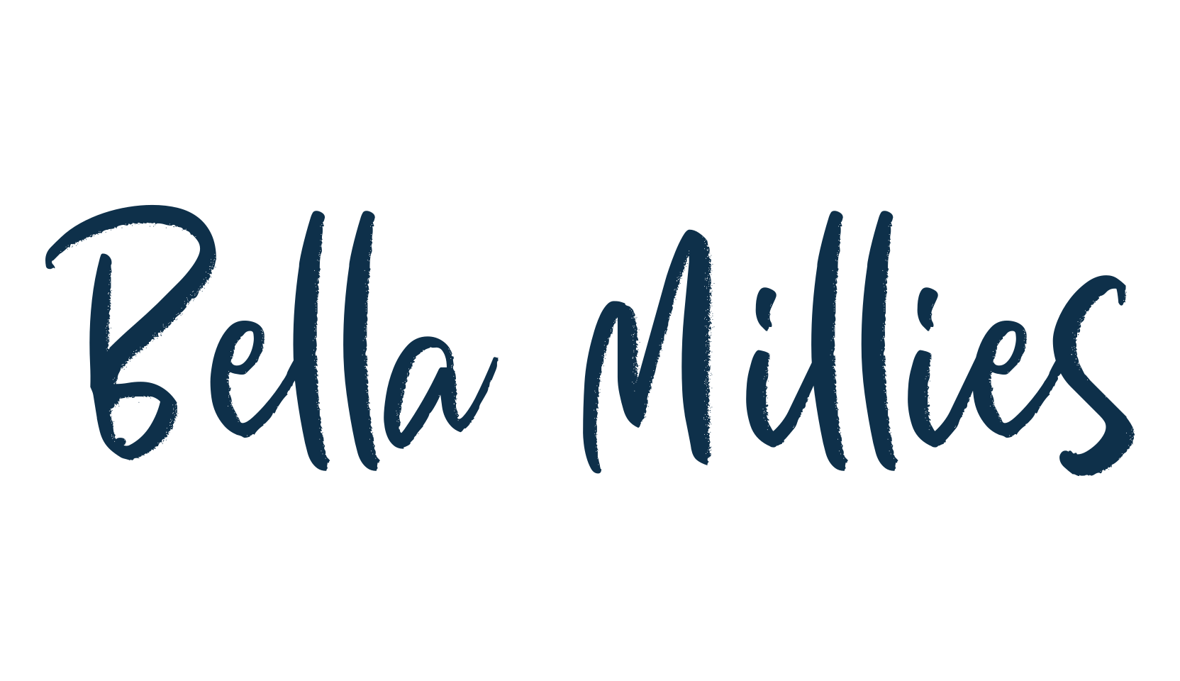 Bella Millies, script brush fancy decorative calligraphy font preview